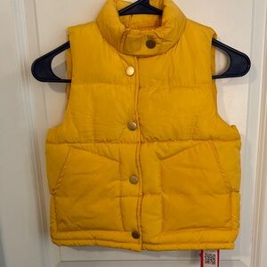 Vibrant Yellow Kids Puffer Vest